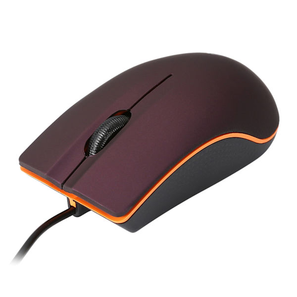 Kabelført gamingmus USB 3D Lilla Sort Strømlinet design 1200DPI computermus