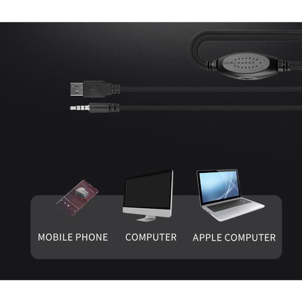 USB Kablet Computerhøjttaler Subwoofer Støjreducerende Lydboks Højttaler