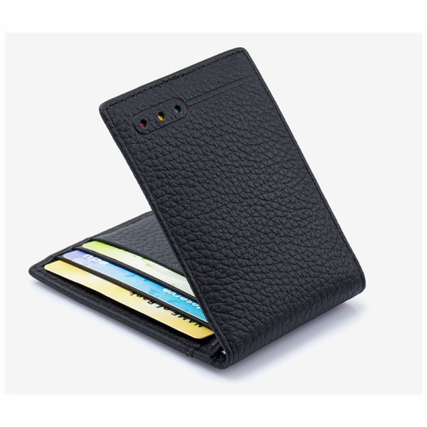RFID-blokerende Bifold-kørekortholder Slank PU-læderkortpungholder Red