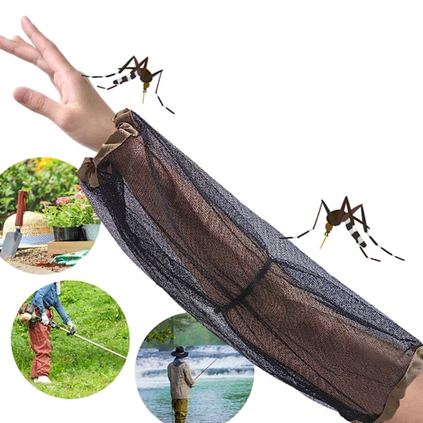 Insektnet Benbeskyttende Mesh Cover Arm Net Anti-Insekt Fiske Mesh Sok