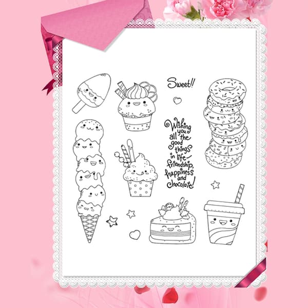 Iskrem Kutte Dies og Klare Scrapbooking Stempler Prege Maler