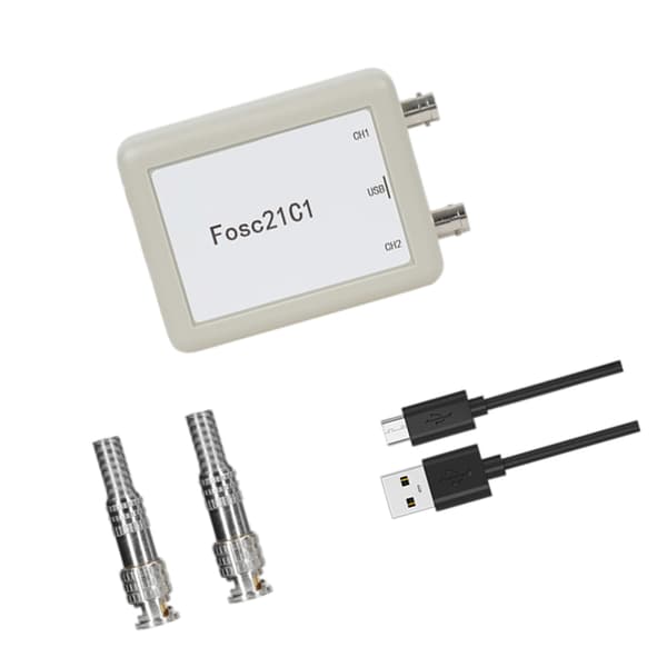 Bärbart USB-oscilloskop med 250 kHz bandbredd USB-anslutning 2 kanaler