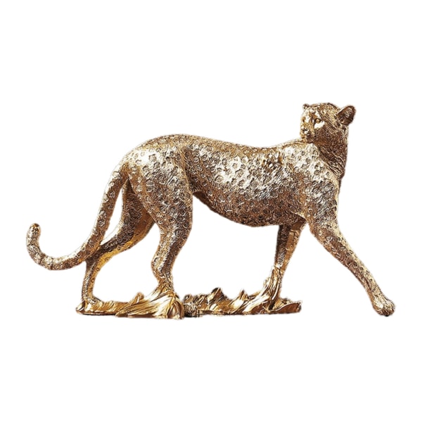 Hem Statyer Dekor Ornament Utomhus Skulptur Resin Leopard djurfigurer null - B