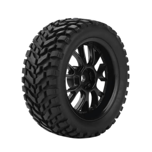 Modellbil Gummi Buggy Däck Hjul Däck för DLT016 Billeksak 1/10 Kit