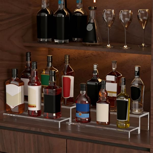 2-lags spritutstillingsstativ for champagne- og spritflasker
