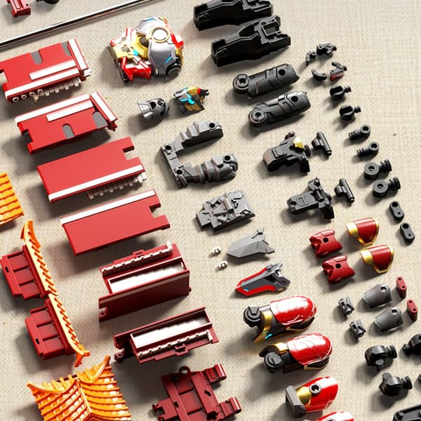 Realistisk Tiananmen Protector Mecha Robot Modell Deformerande Actionfigur Leksak