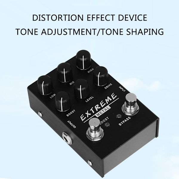 Multifunktionell Elektrisk Gitarr Distortion Pedal Digital Delay Tillbehör
