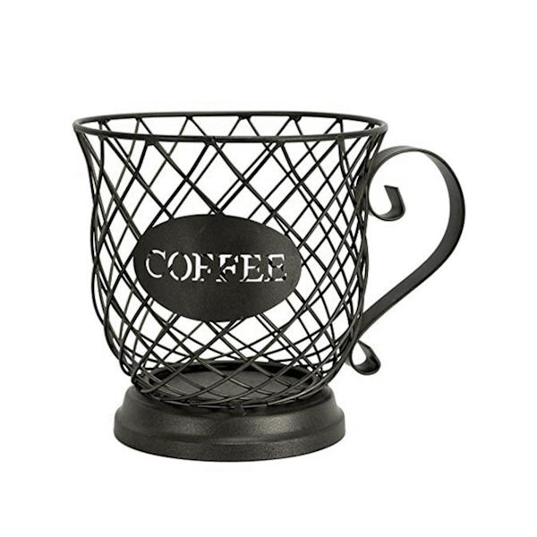 Nordic Iron Kaffe Kapsel Holder Kunst Udhulet Kaffe Kapsel Kurv Kaffekop formet Frugt Kaffe Pod Organizer