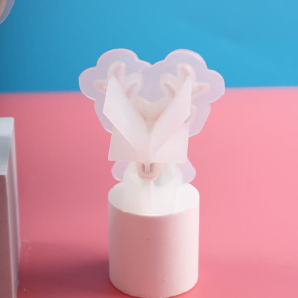 2x Hjorte Resin Forme Jule Elg Silikoneform Lysforme Gipsforme