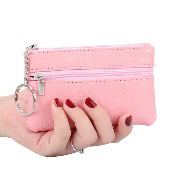 Fickplånbokshållare Modekorthållare Case Portable Portable Maroon