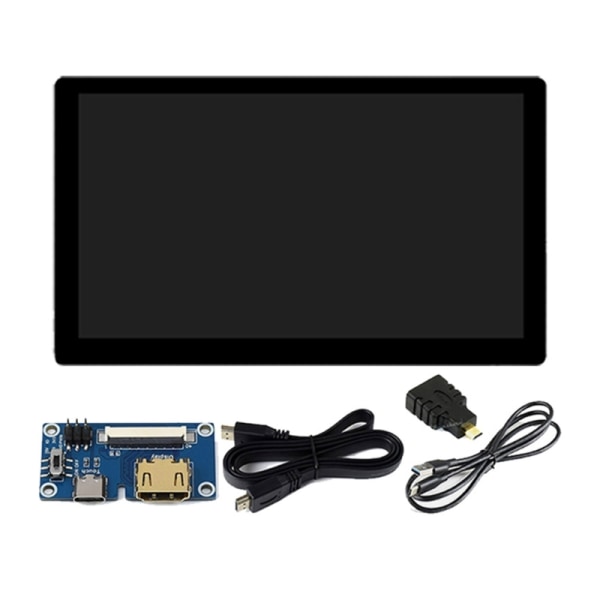 7-tums skärm för RPI 5B 4B 3B+ 1024x600 Kapacitiv 7-tums berörbar panel