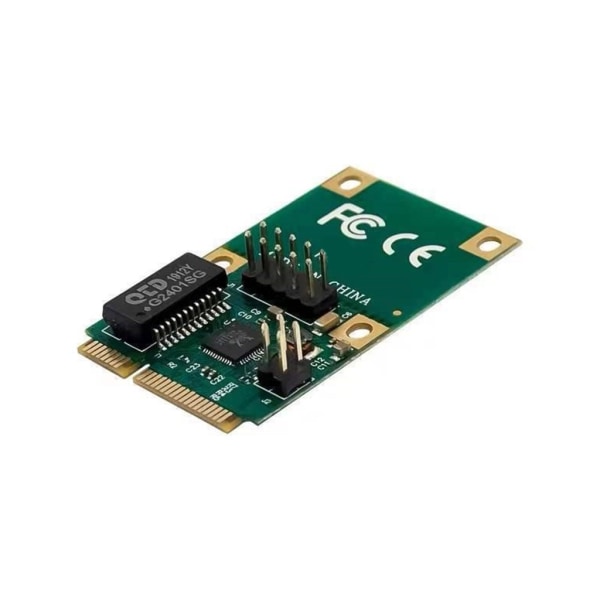 Mini PCIE till Single Port Gigabit Networking Card 8111F Kontroll 1000Mbps Snabb för stationär dator null - A