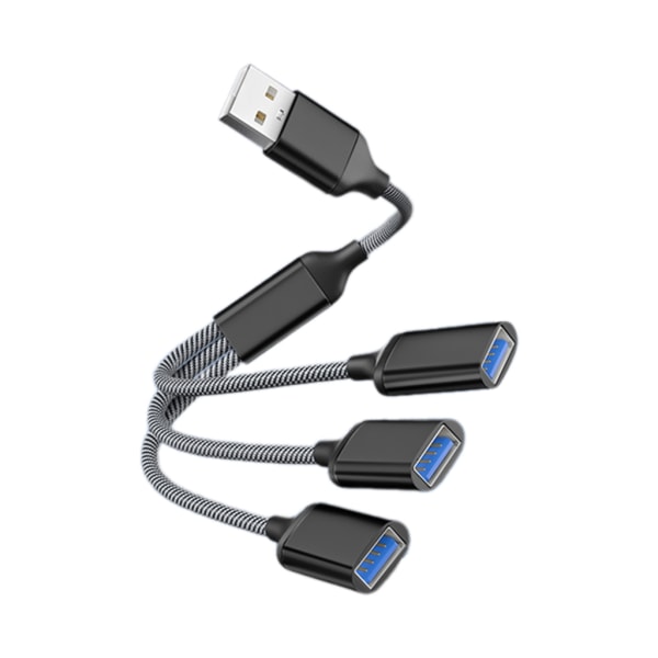 3 i 1 USB 2.0 OTG Adapter USB hann til USB 2.0 multifunksjons splitterkabel