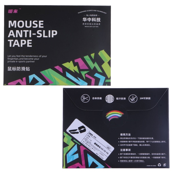 Luminous Mouse Skin Mus Anti-slip Tejp Musskridskor Sidodekal för GPro trådlösa möss fukttransporterande