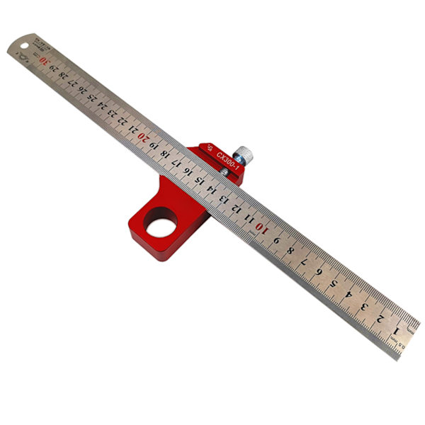 45 graders vinkel tømrer måling Layout Scribe Træbearbejdning Rund Center Line Scribe Gauge Universal Træbearbejdningsværktøj