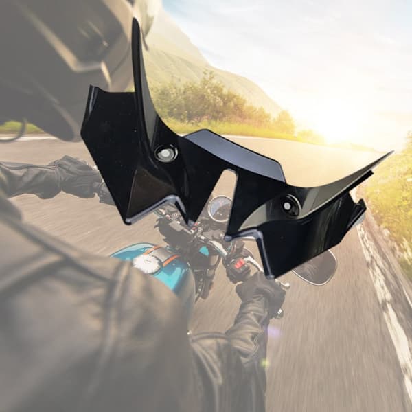 Motorcykelvinge ABS Flow Wing til Motorcykel Z650 Forbedrer Køreoplevelsen