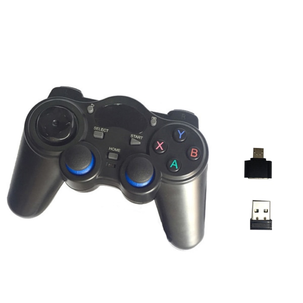 2,4G trådlös Gamepad-spelkontroll för telefon/för Smart TV/PC/Bärbar dator/Dator/Set-Top Box med mobil OTG-omvandlare