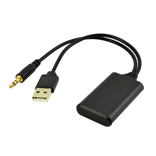 Bluetooth-kompatibel modul Trådløs for lydinngang Musikkspiller Kabeladapter USB+DC-mottaker Stereonavigasjonsradio