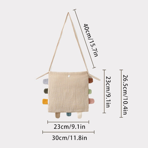 Crossbody-tasker Alsidig messenger-taske med stor kapacitet, afslappet børnetaske Carmine