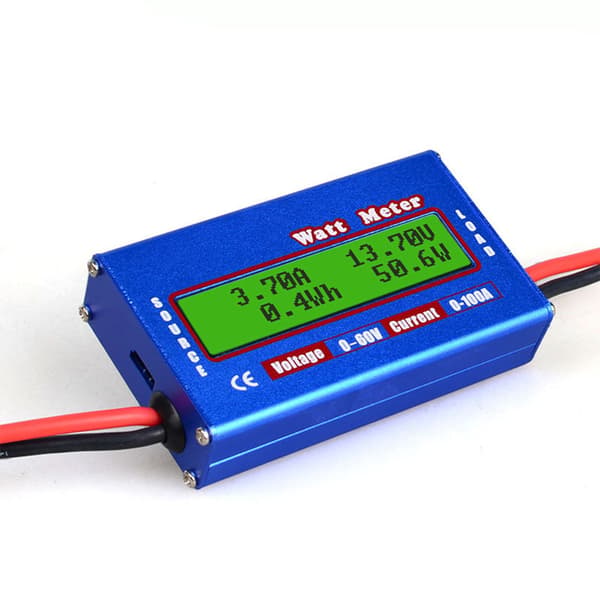 Watt Meter 100A Høj Præcision LCD Display RC Watt Amp Meter Strømanalysator