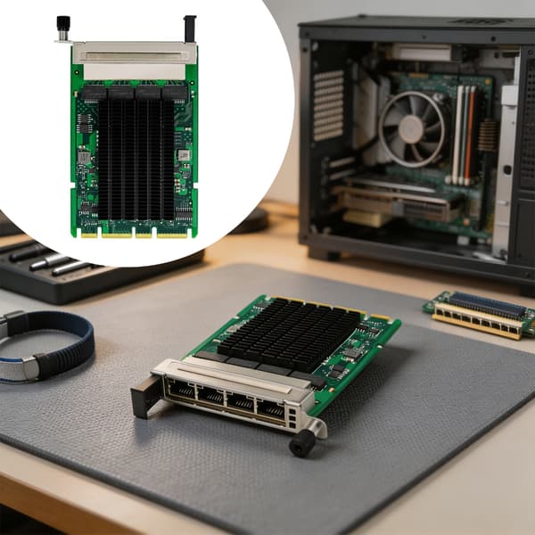 Effektiv I350T4 OCP3 netværkskort 4X RJ45 til datacentre