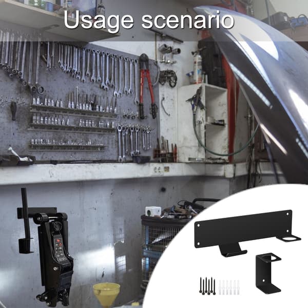 Pladsbesparende hydraulisk reolvægkrog, metalkonstruktion, garage montering
