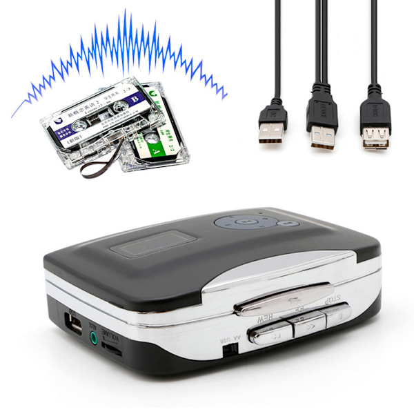 Bärbar USB Kassett Till MP3 för iPod Konverterare för W/ Analog MP3 Ljudinspelare