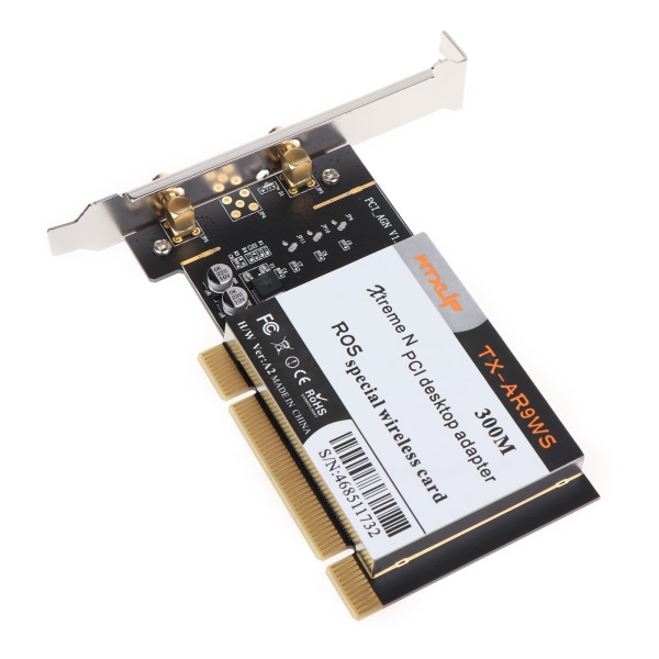 AR9223 PCI 300M WLAN Wifi trådlöst nätverkskort Stationär dator nätverkskort 300M PCI WiFi-adapter