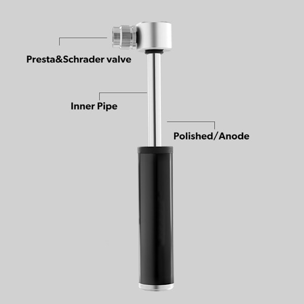 Kannettava 120PSI pyörän pumppu pallopumppu neulalla, sopii Presta- ja Schrader-venttiileihin Red