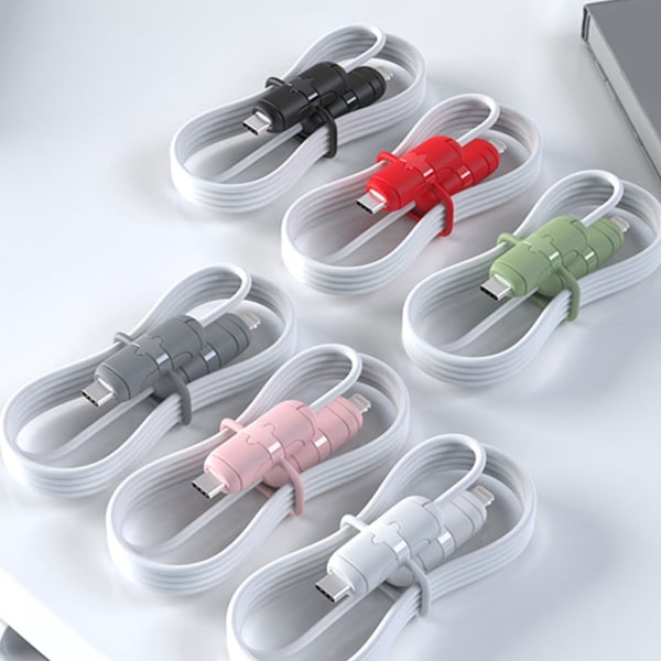 Kabelskydd för telefon 18/20W Laddare Head Protector Typ C USB Data Kabellinje Skyddshylsa för Android Pink - A