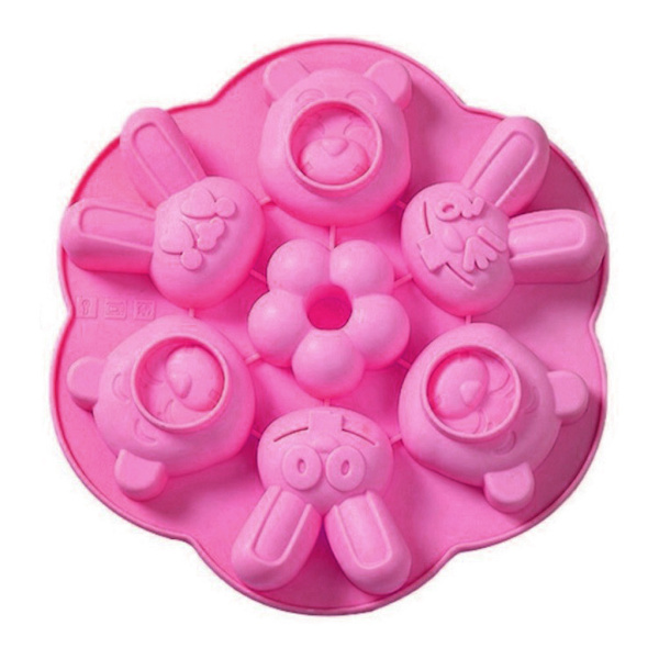 Silikonemateriale Geléform Muffin Cupcake-bagepande Non Stick Opvaskemaskine Mikrobølgesikker Silikonebagefondantforme