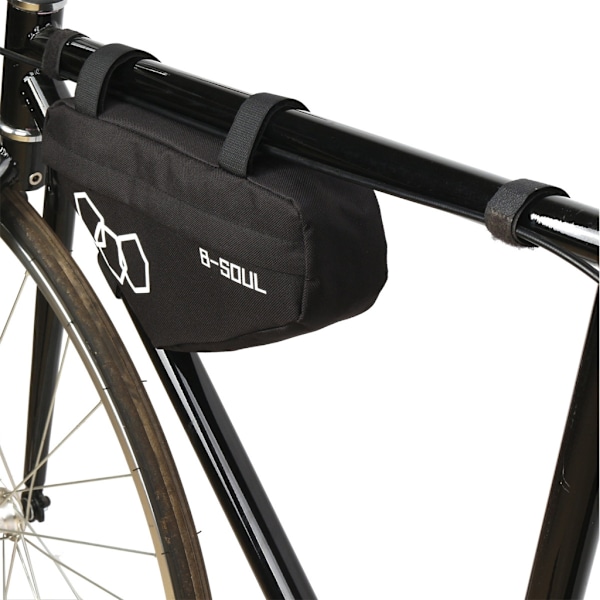 Sykkelramme Front Top Tube Bag Triangle Pouch Sykkel Sadelveske Black