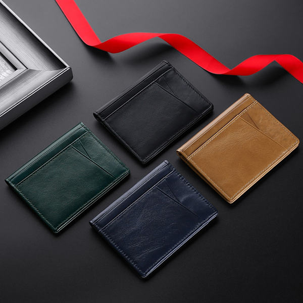 RFIDBlocking Pankkiluottokorttikotelo Bifold Pocket Lompakko Multi-Slot Lompakko Black