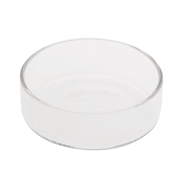 Rejefoderglasfoderfad Akvariumfisk til akvariekrybdyr Rund klar madskål 3,9" 3,5" 3,2" 3,0" 2,6" 2,4" Tra
