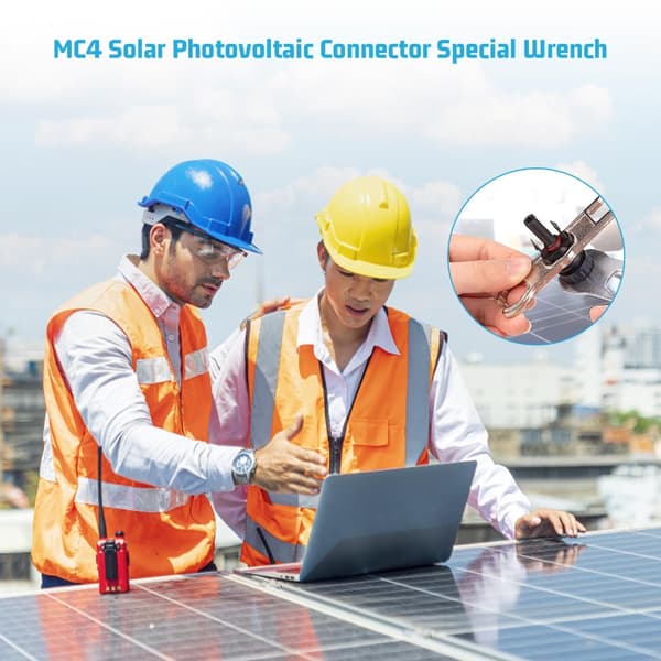 2 Stycken Solcellsnyckel i Metall Solpanel Kontaktverktyg Montering