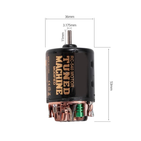 Børstet Motor 35T/540 320A Børstet ESC Forbedrer Ydeevnen af RC til Biler