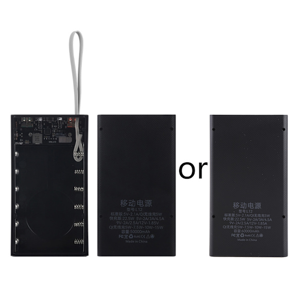 18650 Power Bank case 22,5 W matkapuhelimen pikalataus langaton laturi Akkukotelo Power tee-se-itse akkulaatikko