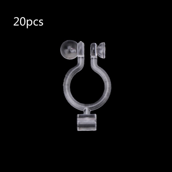 Säker U-formad Clip-on Örhängekonverterare 20 delar Örhängetillbehör för icke-håltagna öronbyte Smyckenstillverkning DIY
