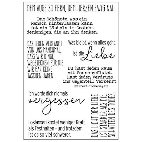 Tyske bogstaver klart silikonestempel til DIY fødselsdags bryllup invitationer kort