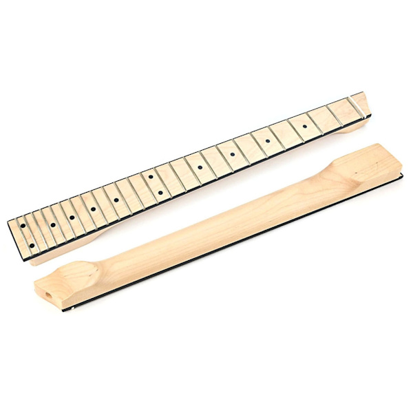 25 Band Gitar Brygga Hals Huvudlös Lönnträ Elektrisk Instrument Gitarr Hals