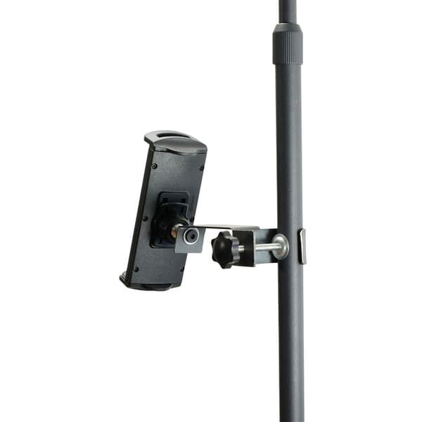 Justerbar telefonhållare för mikrofonstativ, notställ, gitarrtrummor