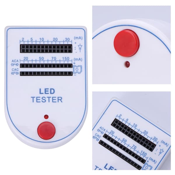 Bærbar LED-tester Testboks Mini Lysdiode Pære Lampe 2~150mA