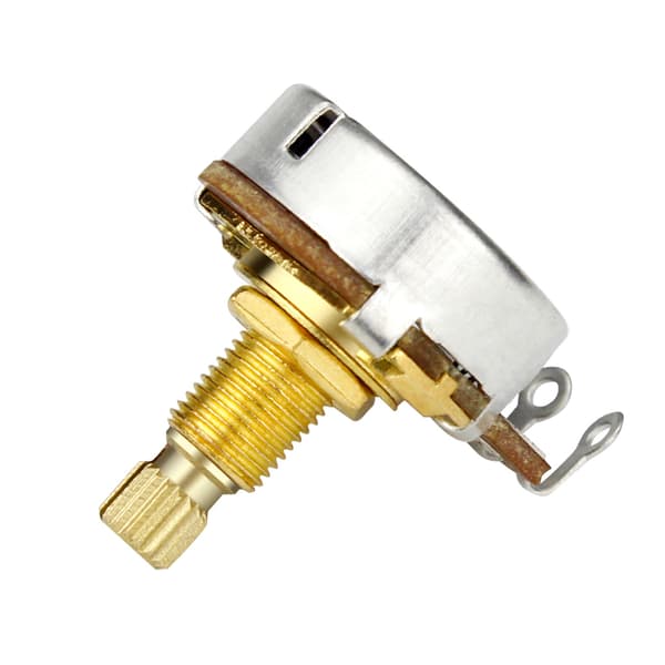 Mini Potentiometer Bajonett Kort Delad Axel Gitarr Kontroll Ton Volym Delar