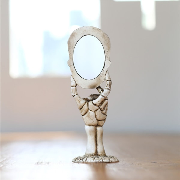 Halloween Retro skalle spegel för hem sovrum badrum dekoration ornament