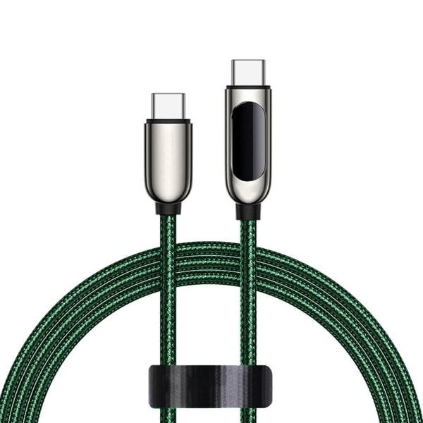 Type-C til Type-C oplader til smartphone Slidbestandig opladerlinje Universal 60W hurtigopladningsledning Antioxidation 1,2m