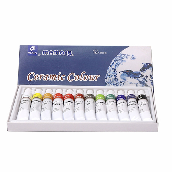Keramisk farve farvestof keramisk pigment 12/24 farve 12 ml Professionelle kunstnere børn keramik malerhåndværk