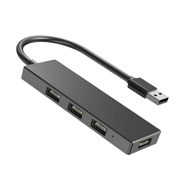 Bärbara 4-portars USB2.0-förlängningshubbar stöder 480 Mbps snabb dataöverföring