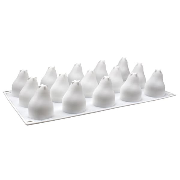 Pæreform Muffinsformer Cupcake Form Cookie Maker Pan Kake Kjeks Dessertformer Bakeformer Silikonmateriale 2 stiler