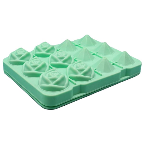 12 hullers isterningemaskine Form Roseformet isterningemaskine Silikone isterningbakker