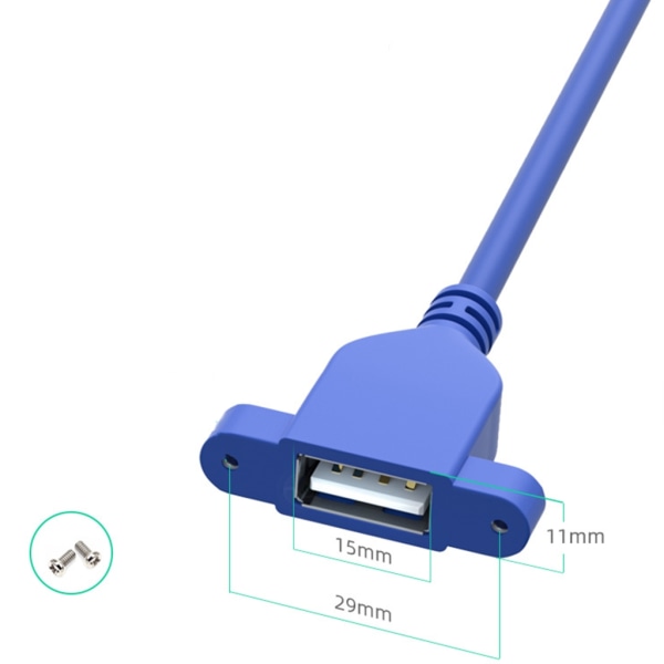 USB 3.0 förlängningskabel med skruvar USB 3.0/ USB 2.0 hane till hona omvandlare för datorskrivare mobila enheter null - USB3.0 0.3m